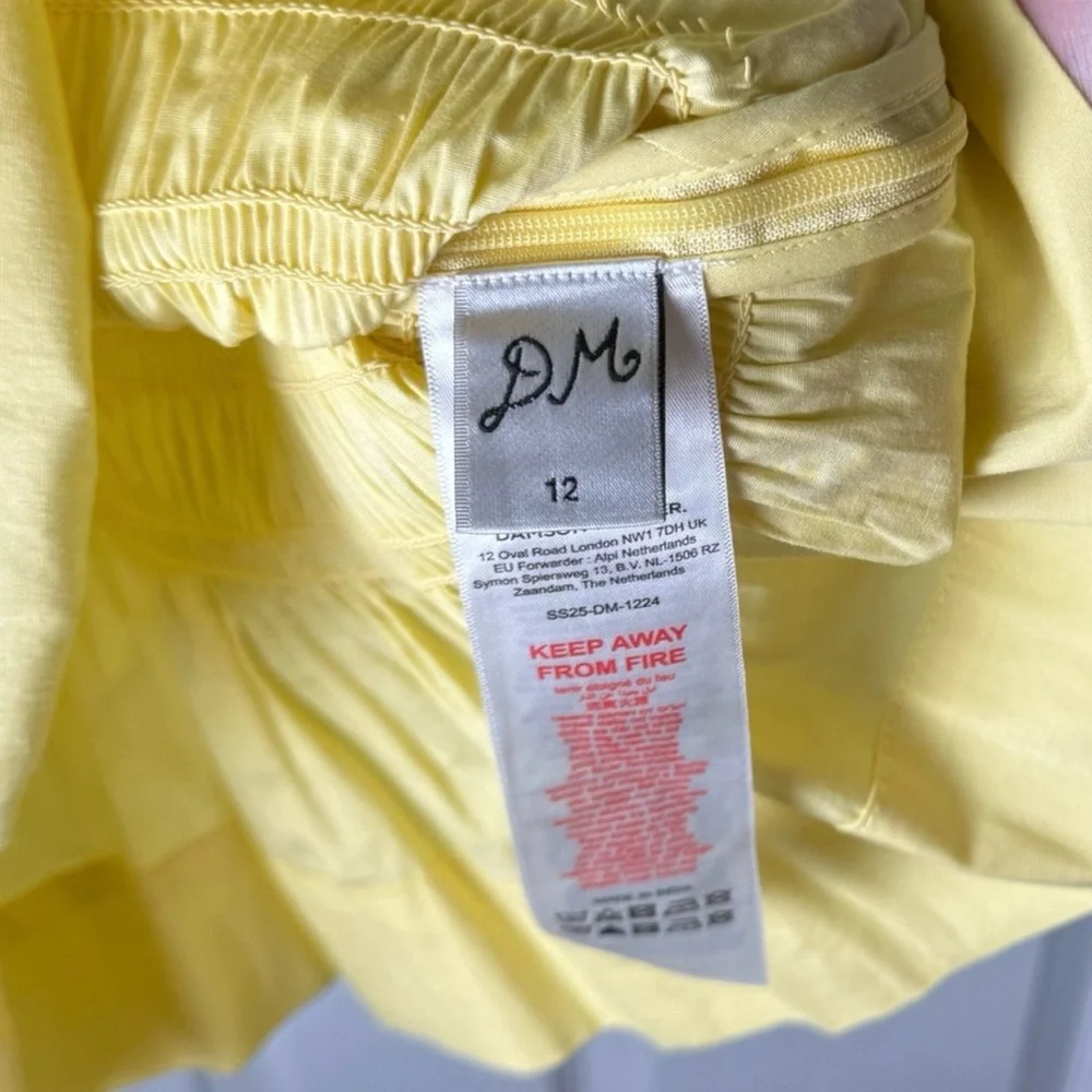 Damson Madder Bea Cami in Butter Yellow Size 8 - Picture 5 of 6